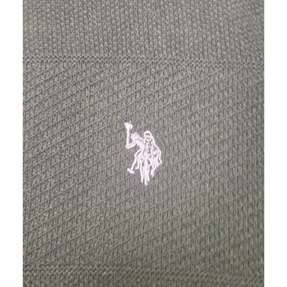 U.S. Polo ASSN. Men's Green Crew Neck Pullover Sweater‎ 2XL Long Sleeves